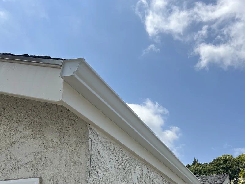 Mission Viejo home after gutter work